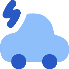 Electric Car Icon from Flex Flat Set