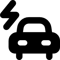 Electric Car Icon from Core Solid Set