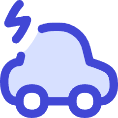 Electric Car Icon from Flex Duo Set