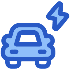 Electric Car Icon from Plump Duo Set