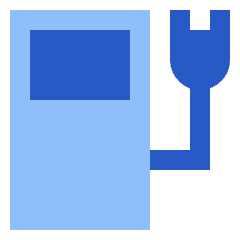 Electric Charging Station Icon from Sharp Flat Set