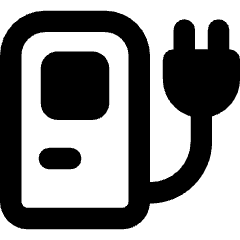 Electric Charging Station Icon from Core Remix Set