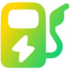 Electric Charging Station Icon from Plump Gradient Set