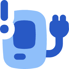 Electric Charging Station Alert Icon from Flex Flat Set