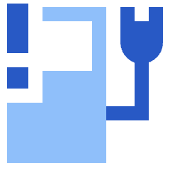 Electric Charging Station Alert Icon from Sharp Flat Set