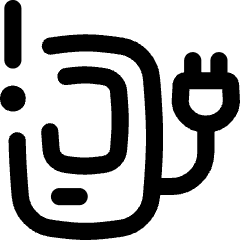 Electric Charging Station Alert Icon from Flex Line Set