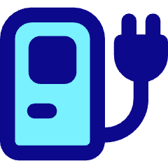 Electric Charging Station Icon from Core Pop Set