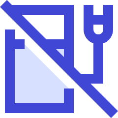 Electric Charging Station Cross Icon from Sharp Duo Set