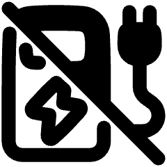 Electric Charging Station Cross Icon from Plump Remix Set