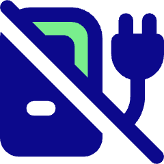 Electric Charging Station Cross Icon from Core Pop Set