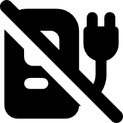 Electric Charging Station Cross Icon from Core Solid Set