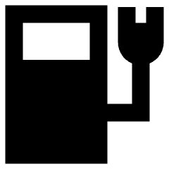 Electric Charging Station Icon from Sharp Remix Set