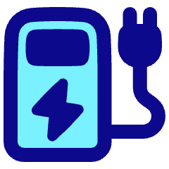 Electric Charging Station Icon from Plump Pop Set