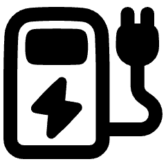 Electric Charging Station Icon from Plump Remix Set