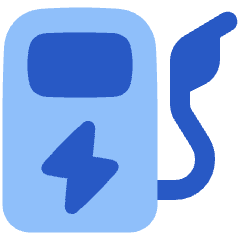 Electric Charging Station Icon from Plump Flat Set