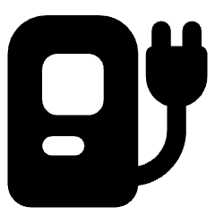 Electric Charging Station Icon from Core Solid Set