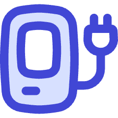 Electric Charging Station Icon from Flex Duo Set