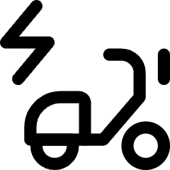 Electric Moped Icon from Core Line Set