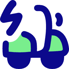 Electric Moped Icon from Flex Pop Set