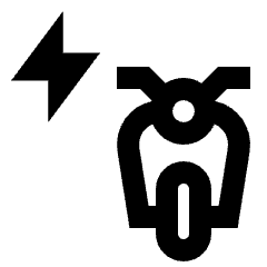 Electric Moped Front Icon from Sharp Line - Streamline Material Set