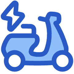 Electric Moped Icon from Plump Duo Set