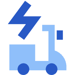 Electric Moped Icon from Sharp Flat Set