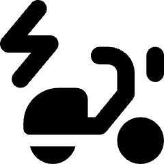 Electric Moped Icon from Core Solid Set