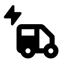 Electric Rickshaw Fill Icon from Rounded Fill - Material Pro Set