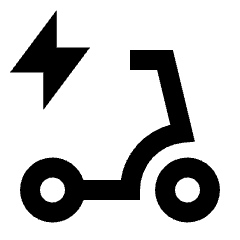 Electric Scooter Icon from Sharp Line - Streamline Material Set