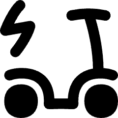Eletric Scooter Icon from Flex Solid Set