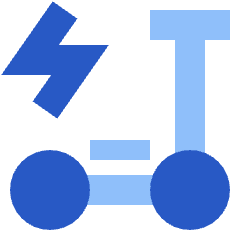 Eletric Scooter Icon from Sharp Flat Set