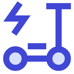Eletric Scooter Icon from Sharp Duo Set