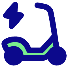 Eletric Scooter Icon from Plump Pop Set