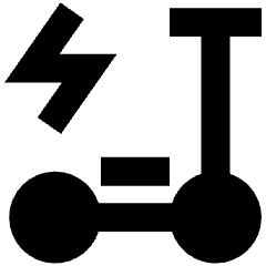 Eletric Scooter Icon from Sharp Remix Set