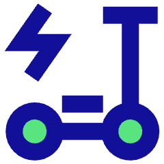 Eletric Scooter Icon from Sharp Pop Set