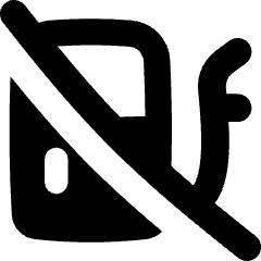 Empty Gas Icon from Flex Solid Set