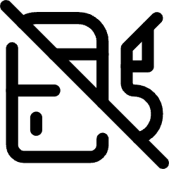 Empty Gas Icon from Core Line Set