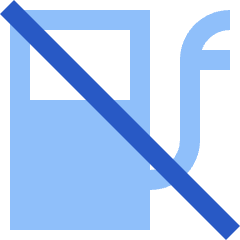 Empty Gas Icon from Sharp Flat Set