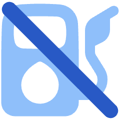 Empty Gas Icon from Plump Flat Set