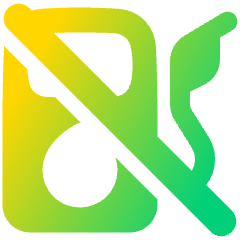 Empty Gas Icon from Plump Gradient Set