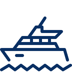 Ferry Icon from Cyber Line Set