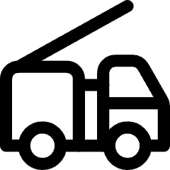 Firefighter Truck Icon from Core Line Set