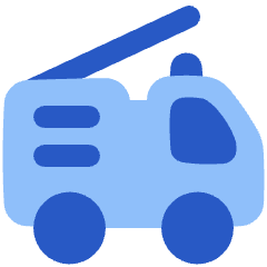 Firefighter Truck Icon from Plump Flat Set