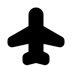 Flight Fill Icon from Rounded Fill - Material Pro Set
