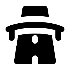 Flyover Fill Icon from Rounded Fill - Material Pro Set