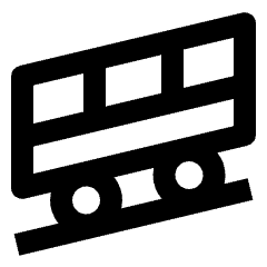 Funicular Icon from Outlined Line - Streamline Material Set