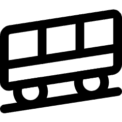 Funicular Train Icon from Core Line Set