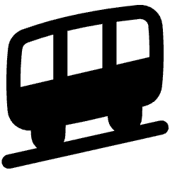 Funicular Train Icon from Plump Solid Set