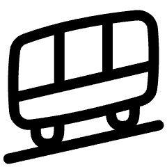 Funicular Train Icon from Plump Line Set