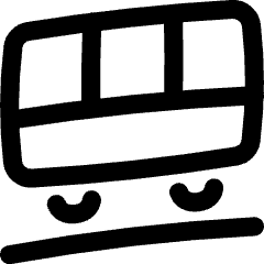 Funicular Train Icon from Flex Line Set
